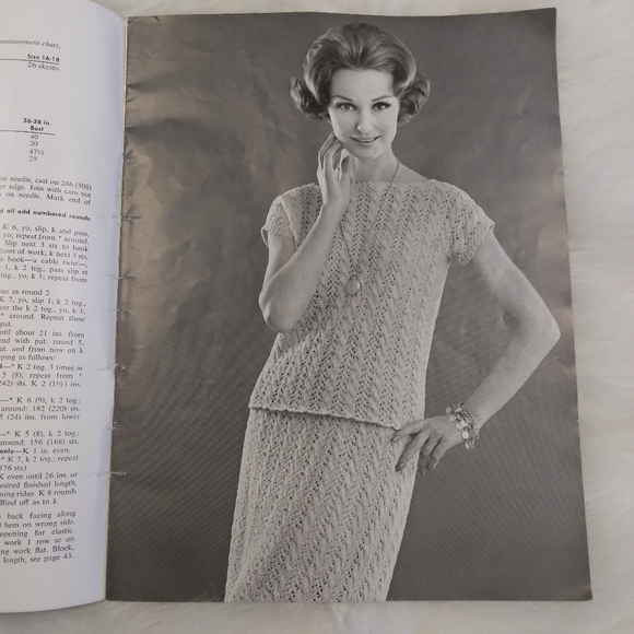 BOOK Vintage 1962 New Hand Knits volume 70, 20 patterns - Picture 8 of 16